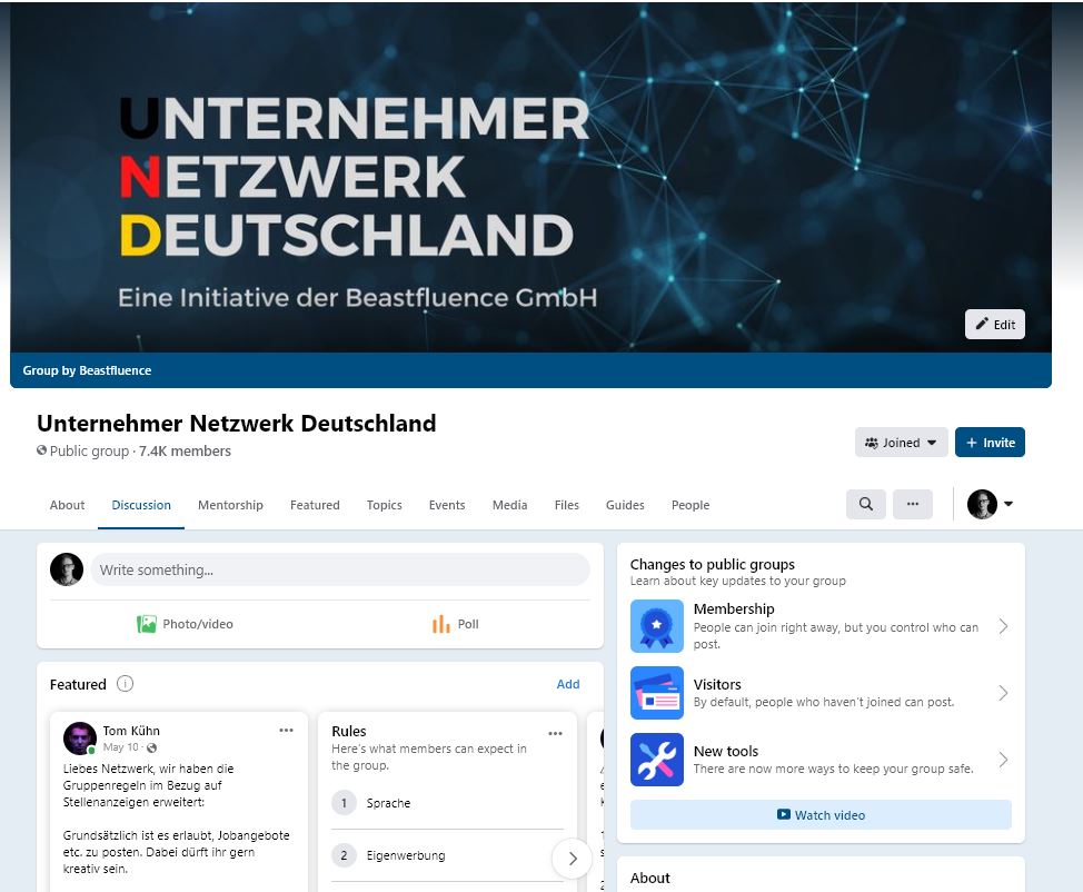 Unternehmernetzwerk Deutschland - Social Media Marketing